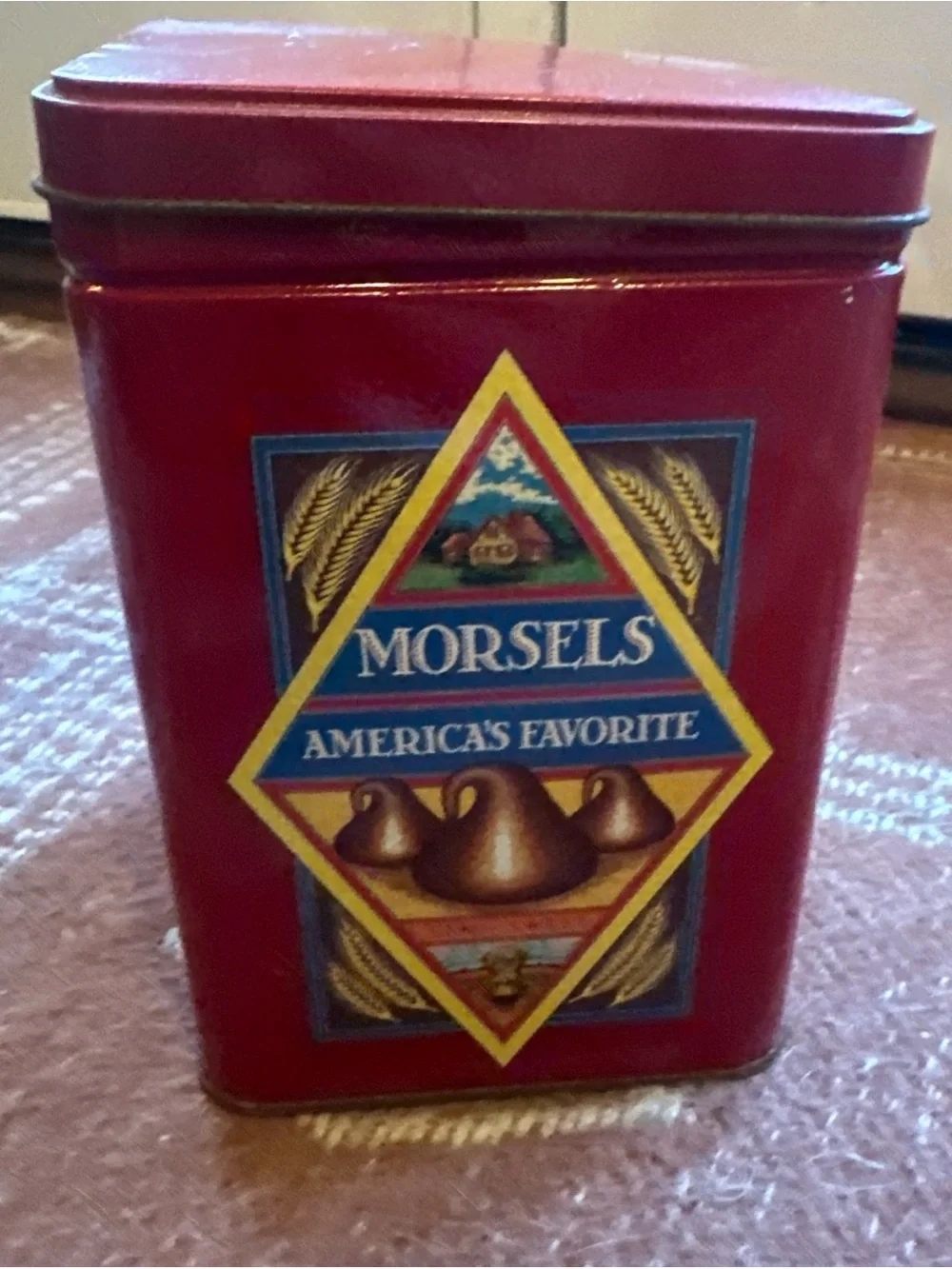 Nestle Toll House Cookie Tin Red Container
